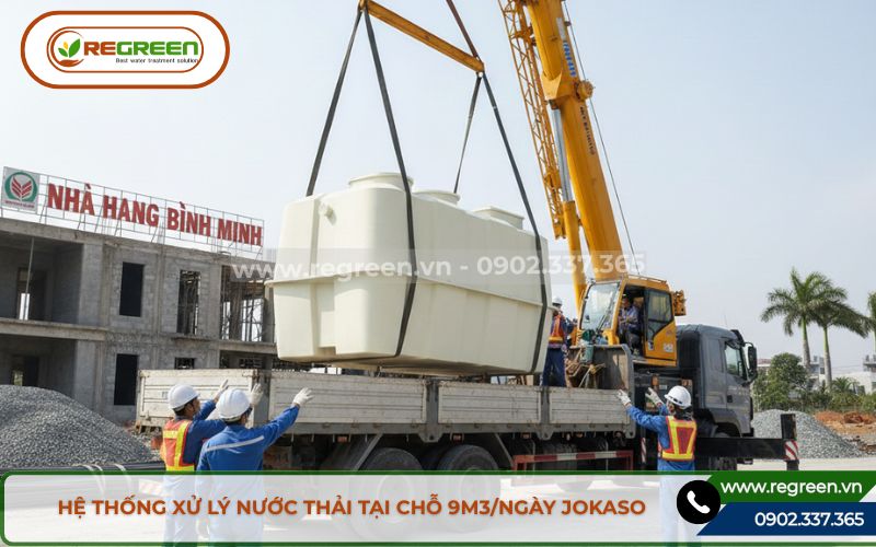 Hệ thống xử lý nước thải tại chỗ 9m3/ngày cho nhà hàng