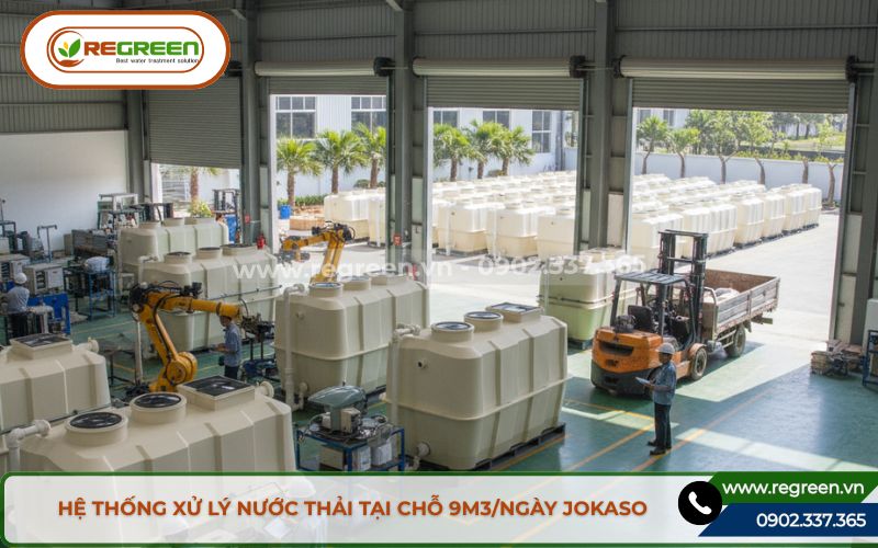 Regreen chuyên sản xuất hệ thống xử lý nước thải tại chỗ 9m3/ngày đạt chuẩn