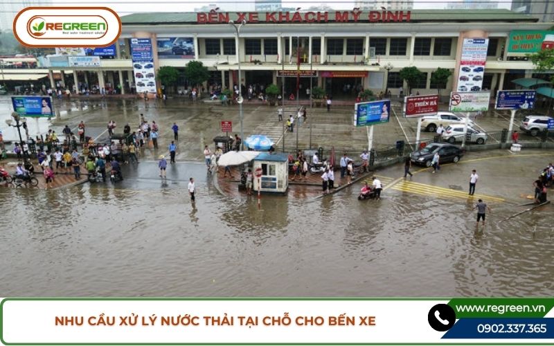 Nhu cầu xử lý nước thải tại chỗ cho bến xe