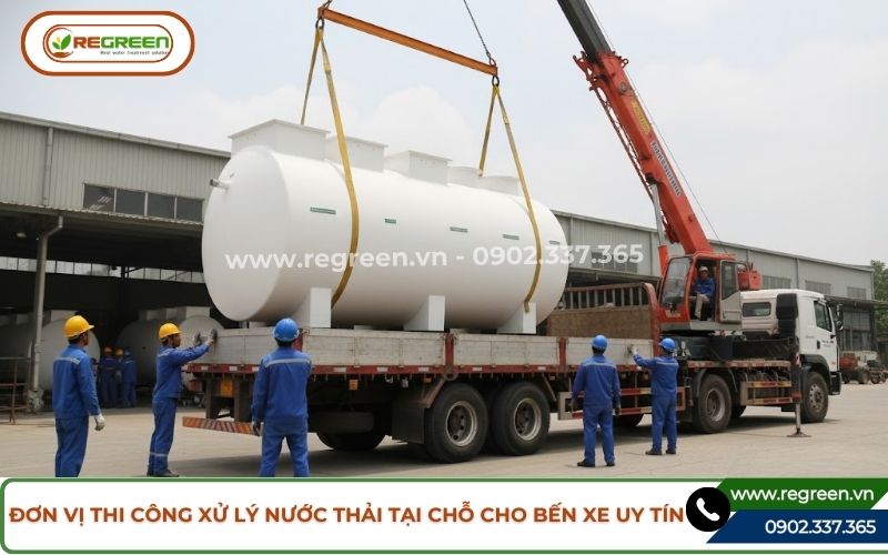 Đơn vị thi công xử lý nước thải tại chỗ cho bến xe uy tín