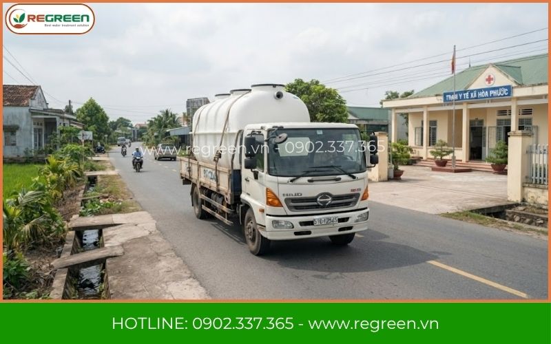 Vận chuyển mô đun hệ thống xử lý nước thải trạm y tế