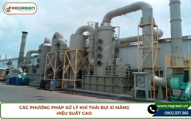 Các phương pháp xử lý khí thải bụi xi măng hiệu suất cao.