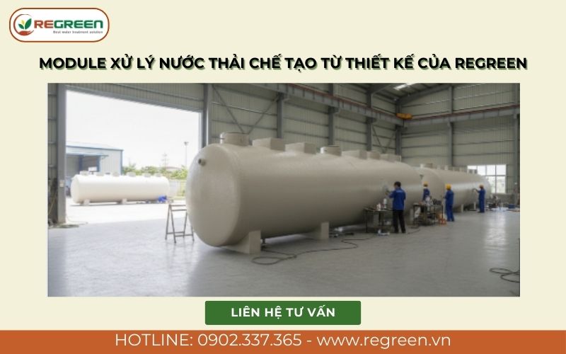 Module xử lý nước thải chế tạo từ thiết kế của Regreen.