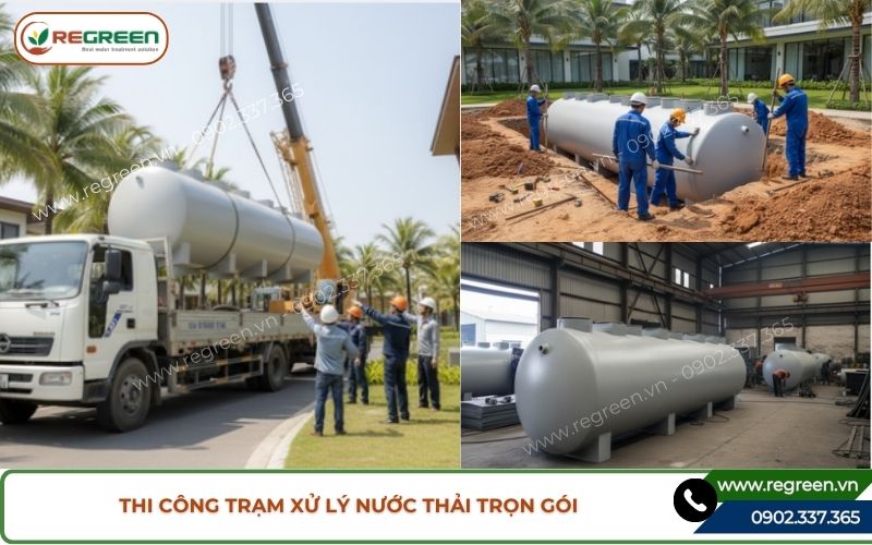 Thi công trạm xử lý nước thải trọn gói