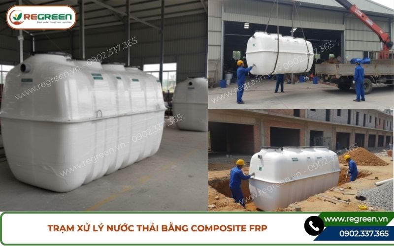 Trạm xử lý nước thải bằng Composite FRP