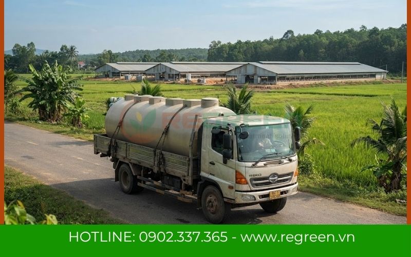 Module Regreen hợp khối kín xử lý nước thải chăn nuôi gà