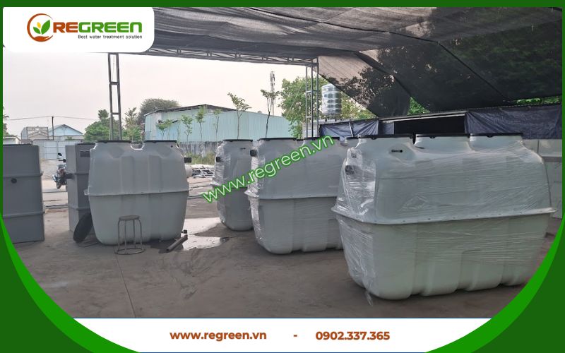 Các kích thước bể tự hoại composite phổ biến hiện nay