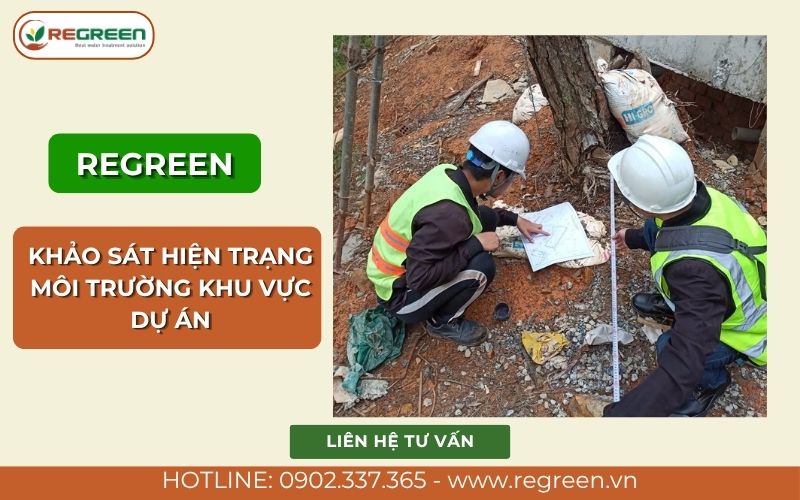 Khảo sát thực địa làm báo cáo đánh giá tác động môi trường.