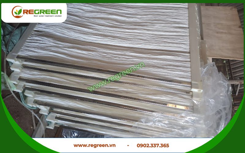 Module màng lọc sinh học MBR trước khi lắp đặt.