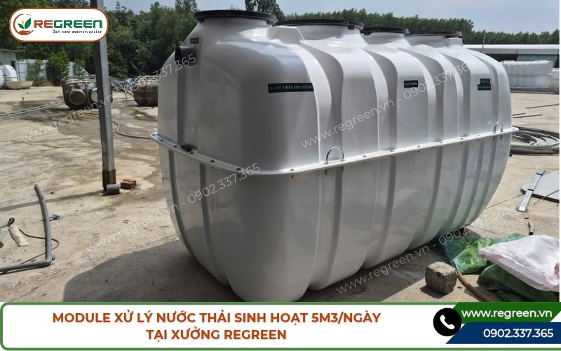 Bồn Jokaso RG-J005 module xử lý nước thải sinh hoạt 5m3 tại xưởng