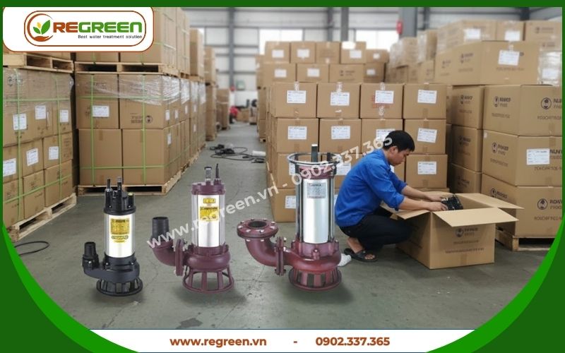 Regreen chuyên cung cấp máy bơm nước thải giá tốt