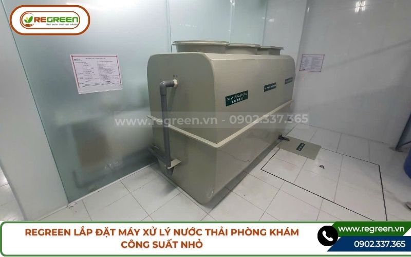 Máy xử lý nước thải phòng khám thẩm mỹ viện spa.