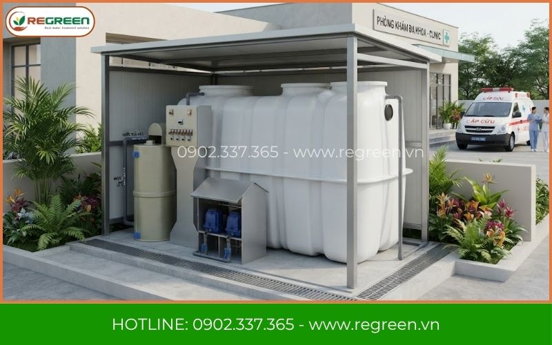 Lắp đặt máy xử lý nước thải y tế cho phòng khám đa khoa