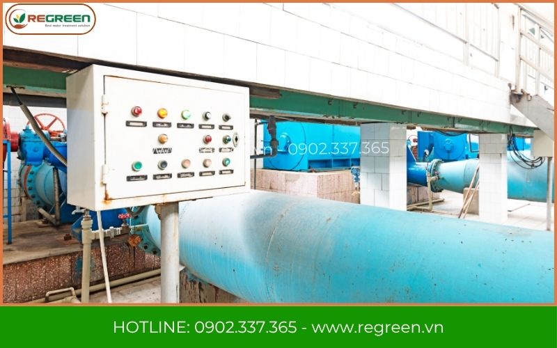 trạm điều khiển trung tâm hệ thống xử lý nước thải công nghiệp