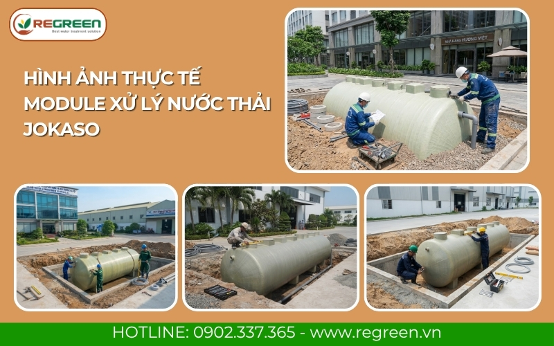 Hình ảnh thực tế module xử lý nước thải Jokaso