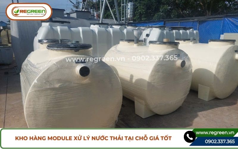 Kho hàng module xử lý nước thải tại chỗ giá tốt
