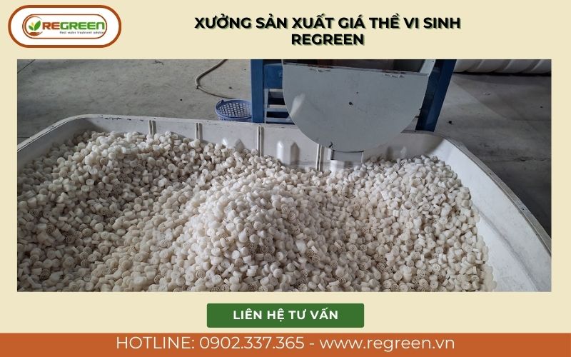 Xưởng sản xuất giá thể vi sinh Regreen