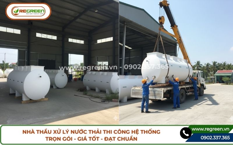 Nhà thầu xử lý nước thải thi công hệ thống trọn gói