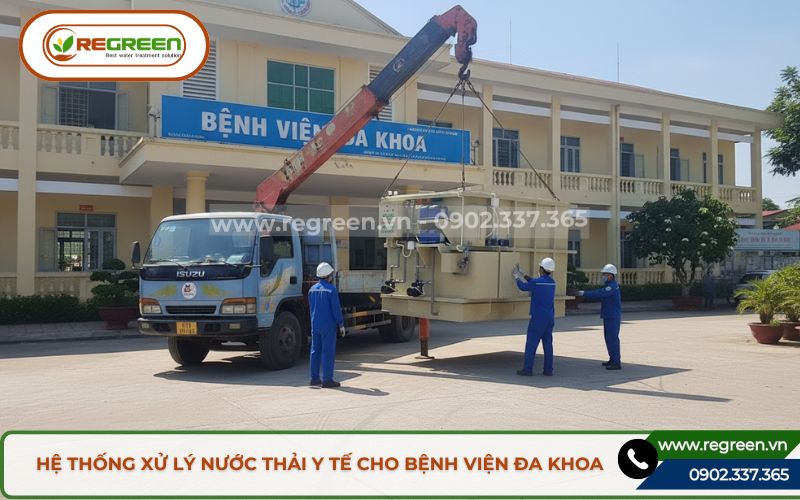 Vận chuyển thiết bị xử lý nước thải y tế