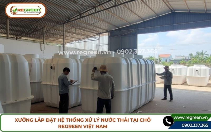 Hệ thống Jokaso áp dụng quy trình công nghệ xử lý nước thải tại chỗ.
