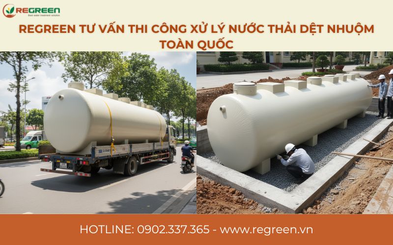 Regreen tư vấn thi công xử lý nước thải dệt nhuộm