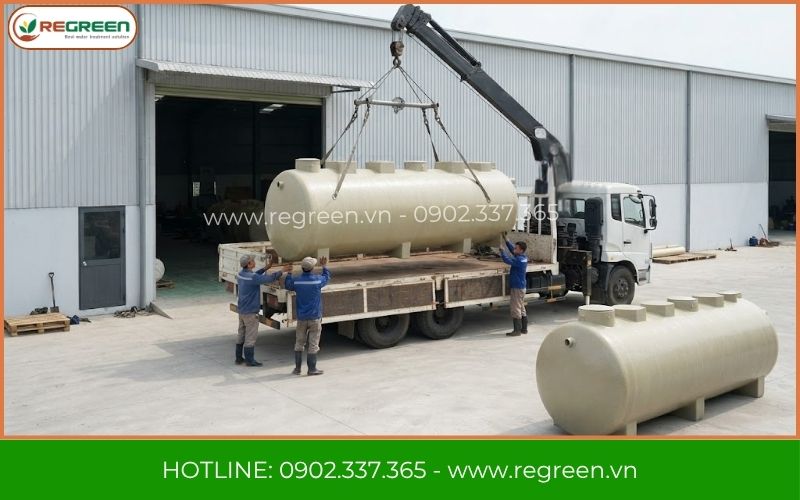 Toàn cảnh xưởng sản xuất module xử lý nước thải ReGreen