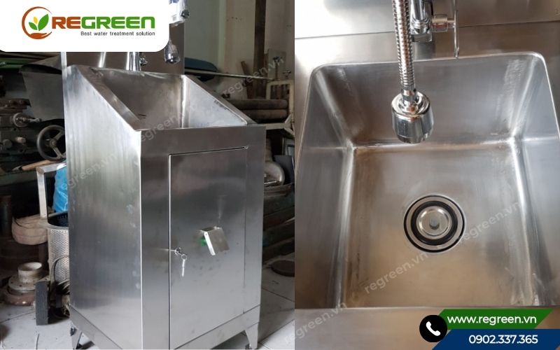 Bồn rửa tay y tế 1 vòi thiết kế nhỏ gọn