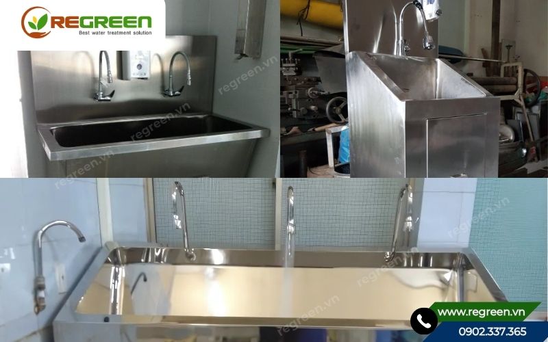 Các loại bồn rửa tay y tế phổ biến