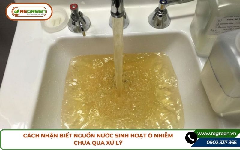 Dấu hiệu nhận biết ô nhiễm nước thải sinh hoạt