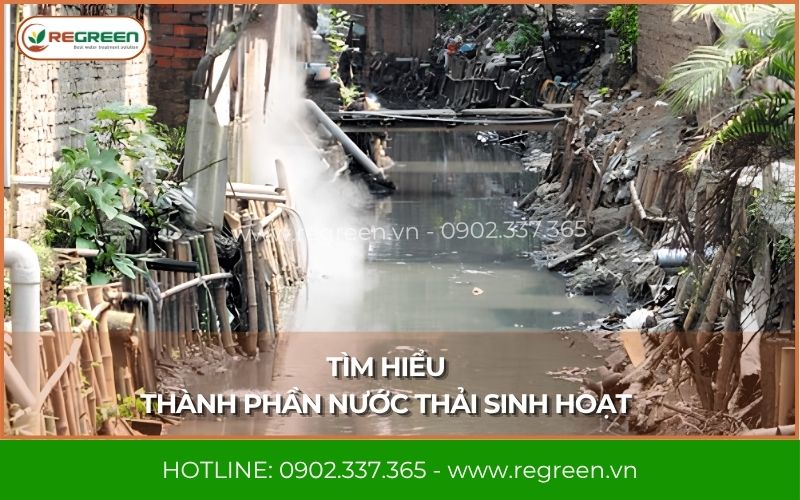 Đặc trưng cơ bản của thành phần nước thải sinh hoạt.