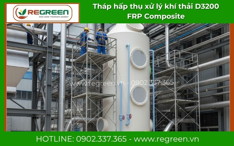 Ứng dụng tháp hấp thụ D3200 cho lò hơi công nghiệp