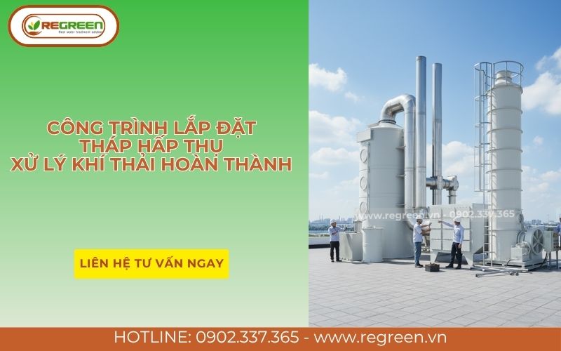 dự án tháp hấp thụ khí thải tiêu biểu