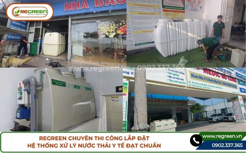 Các dự án hệ thống xử lý nước thải bệnh viện thực tế Regreen thực hiện
