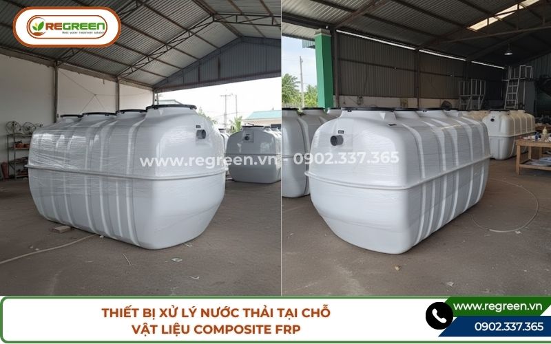 Thiết bị xử lý nước thải tại chỗ vật liệu Composite FRP