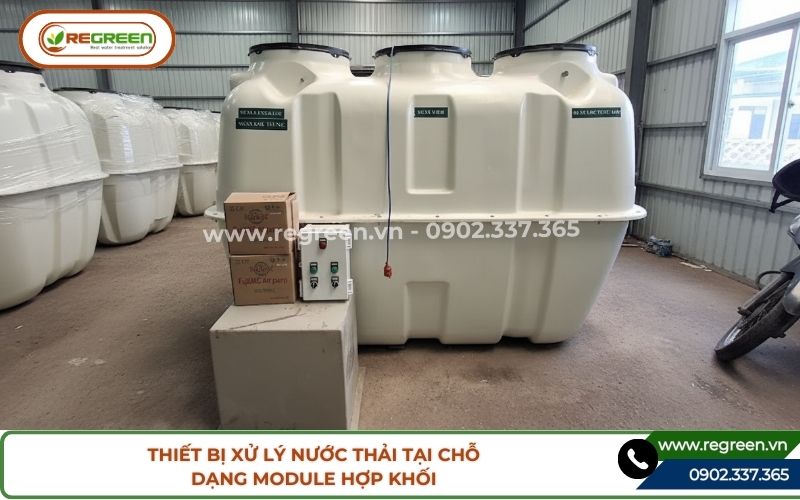 Thiết bị xử lý nước thải tại chỗ dạng module hợp khối