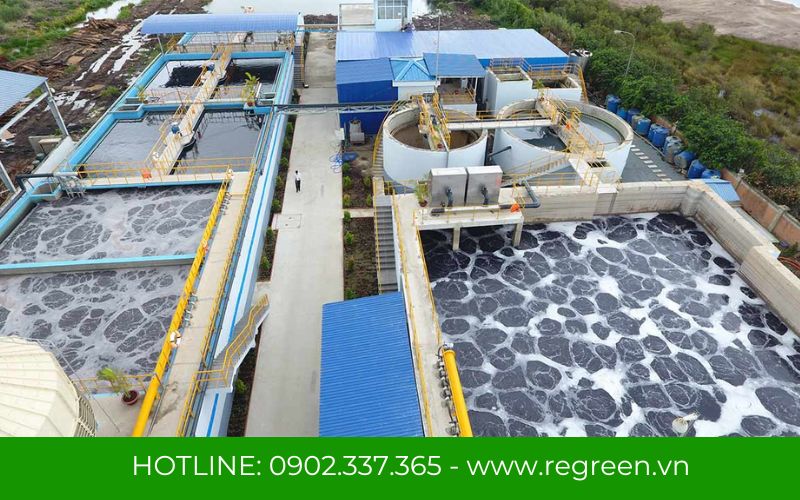 Công trình thi công hệ thống xử lý nước thải dệt nhuộm