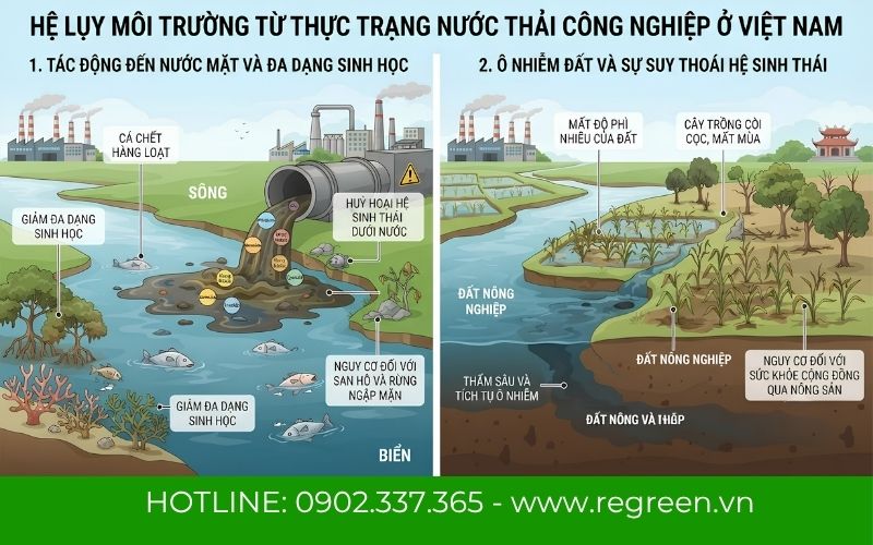 Hệ lụy môi trường từ thực trạng nước thải công nghiệp Việt Nam