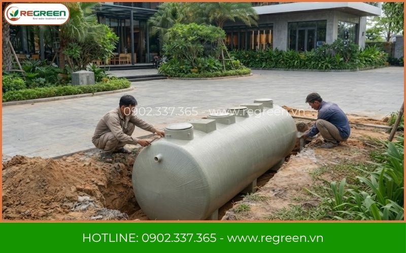 Thi công trạm xử lý chuẩn theo tính chất nước thải sinh hoạt