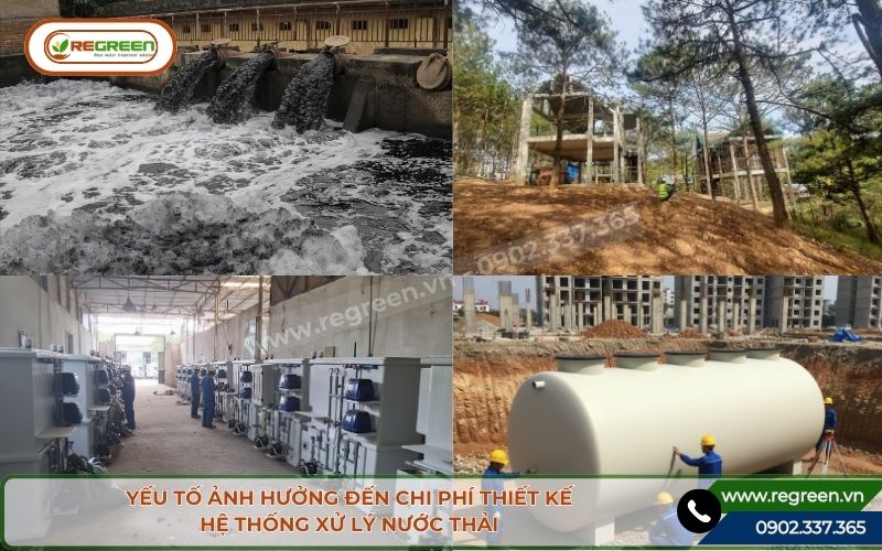 Yếu tố ảnh hưởng đến chi phí thiết kế hệ thồng xử lý nước thải