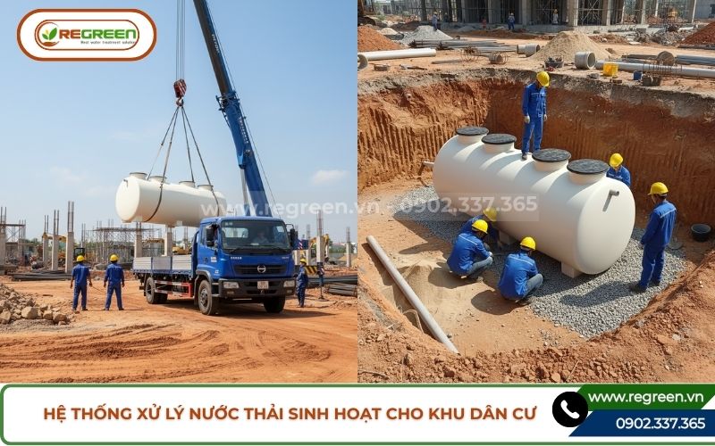 Dự án thiết kế hệ thống xử lý nước thải sinh hoạt