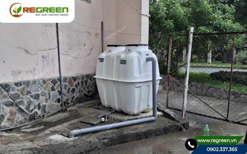 Kiểm tra động cơ máy thổi khí hệ thống xử lý nước thải sinh hoạt 1m3.