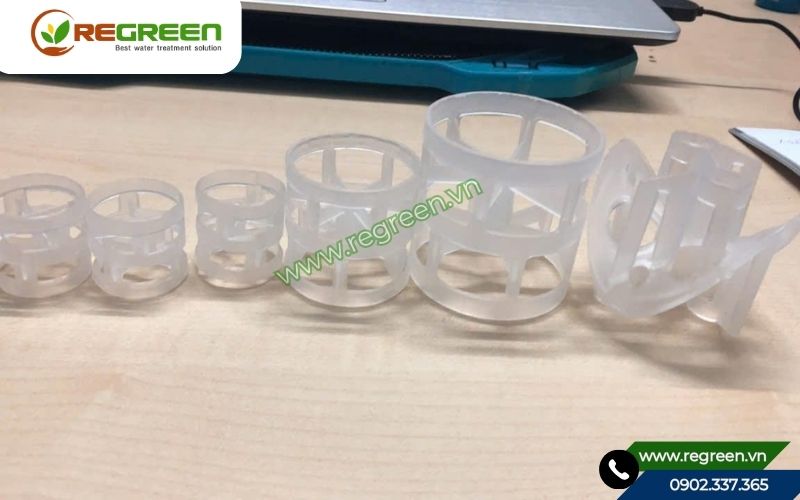 Vòng tách khí Pall Ring PP 25mm chính hãng