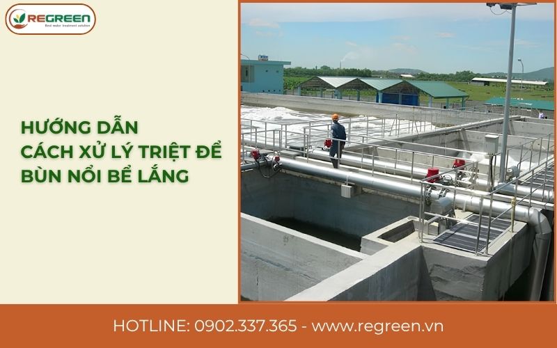 Hướng dẫn cách xử lý triệt để bùn nổi bể lắng