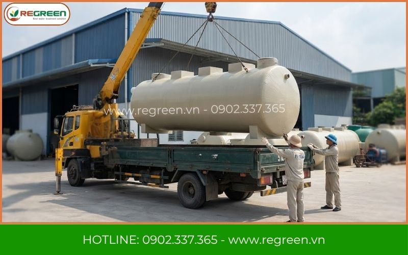 Tập kết thiết bị ReGreen sẵn sàng xử lý nước thải Cà Mau