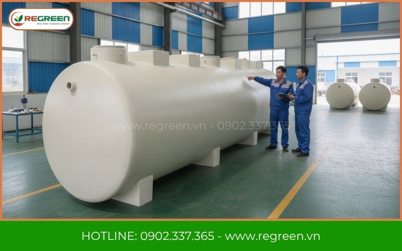 Xưởng sản xuất module xử lý nước thải KCN Châu Đức.