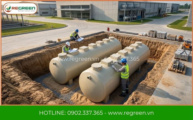 Lắp đặt đường ống công nghệ xử lý nước thải KCN VSIP
