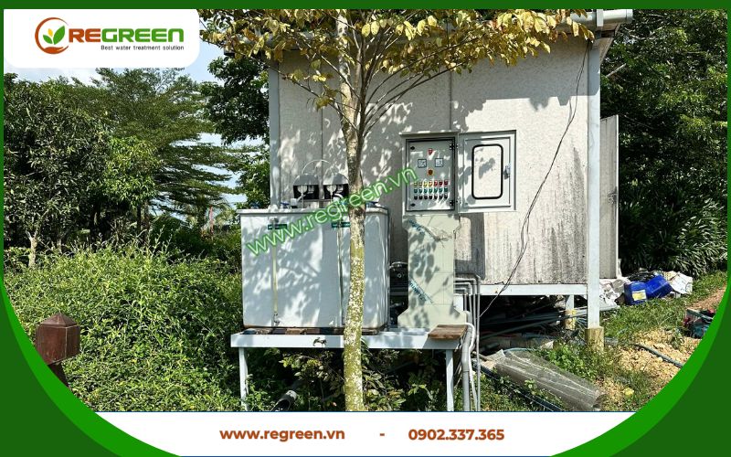 Tủ điện điều khiển tự động cho hệ thống xử lý nước thải nhà hàng.