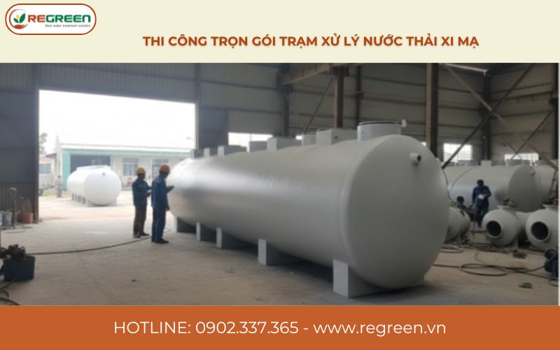 Thi công trọn gói trạm xử lý nước thải xi mạ.