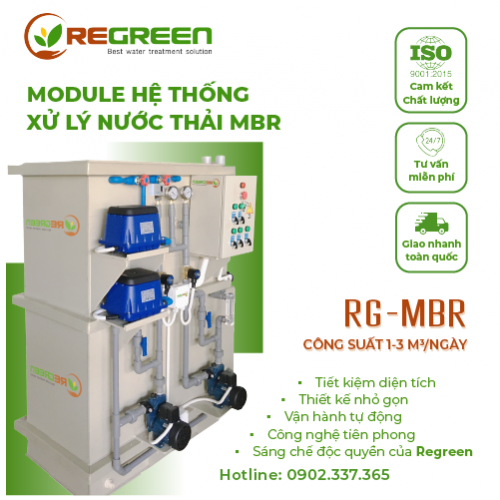 Module hệ thống xử lý nước thải MBR công suất 1- 3m3/ngày