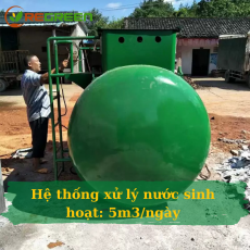 Hệ thống xử lý nước thải sinh hoạt 5m3